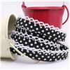 Order  Crochet Edge - Black/White Spot